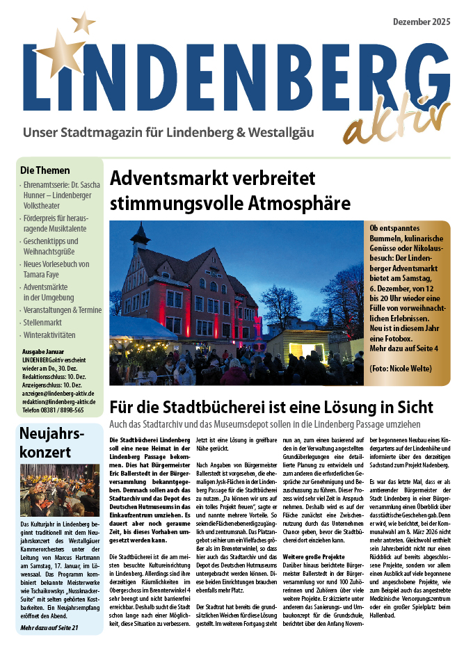 Lindenberg aktiv - Aktuelle Ausgabe